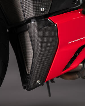 Copertura laterale inferiore radiatore per Ducati Lightech