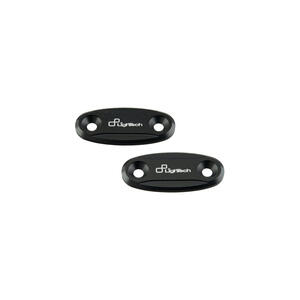 Pair Mirror Block-Off Plates for Honda, Kawasaki Lightech
