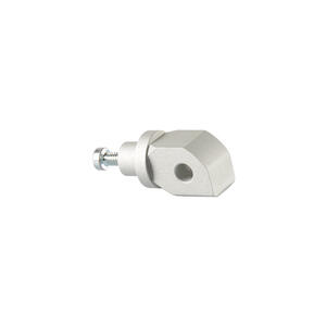 Adattatore Poggiapiedi Passeggero Per Pedana Originale &Oslash;9,5 (Coppia) per Yamaha Argento