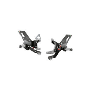 Adjustable Rear Sets With Fixed Foot Pegs  (Track Use) for Ducati <p>Nero</p>