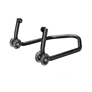 Cavalletto Posteriore Componibile In Ferro Con Rulli A 4 Ruote <p>Nero</p>