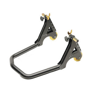 Cavalletto Post.Scatolato In Ferro Con Ruote E Forchette <p>Nero</p>