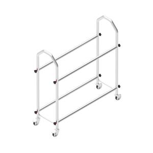 Carrello Porta Cerchi In Acciaio <p>Colore Naturale</p>