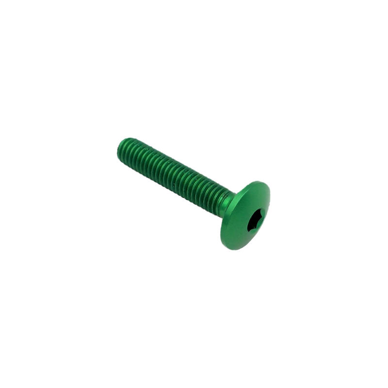 Button Head Ergal Cl 002 M5 L. 15 Head &Oslash;12  Ergal (7075 T6) Verde
