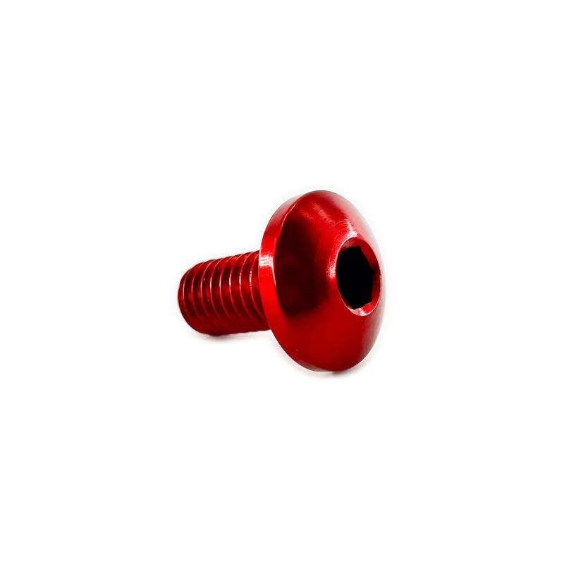 Special Screw With Button Head , Ergal M5 L10 Head &Oslash;10 Rosso