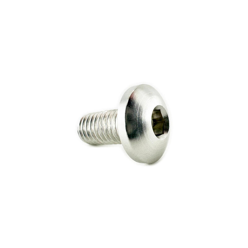 Special Screw With Button Head , Ergal M5 L10 Head &Oslash;10 Argento