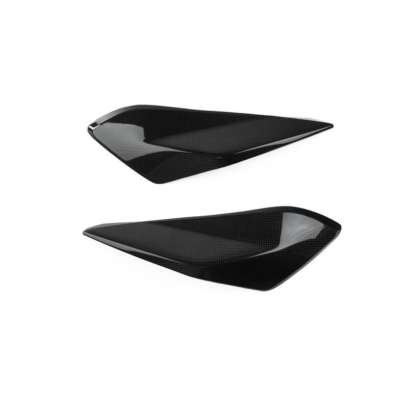 Coperture Laterali Scarico in Carbonio per Ducati Lucido