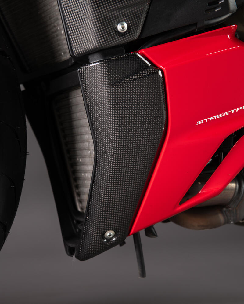 Copertura laterale inferiore radiatore per Ducati Naturale