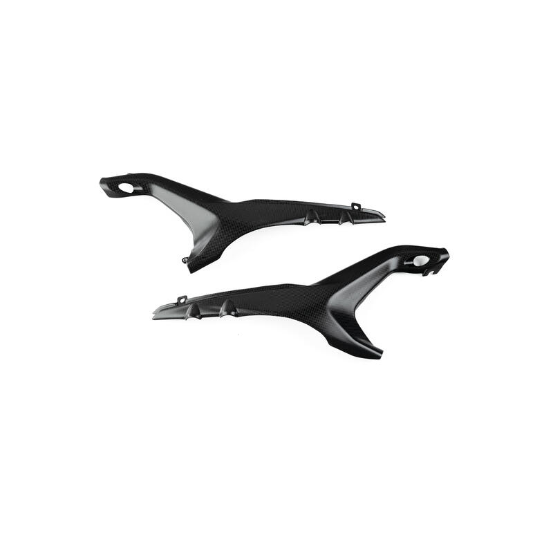 Carbon Under Tank Panels - Matt (Pair) for Ducati NeroA1