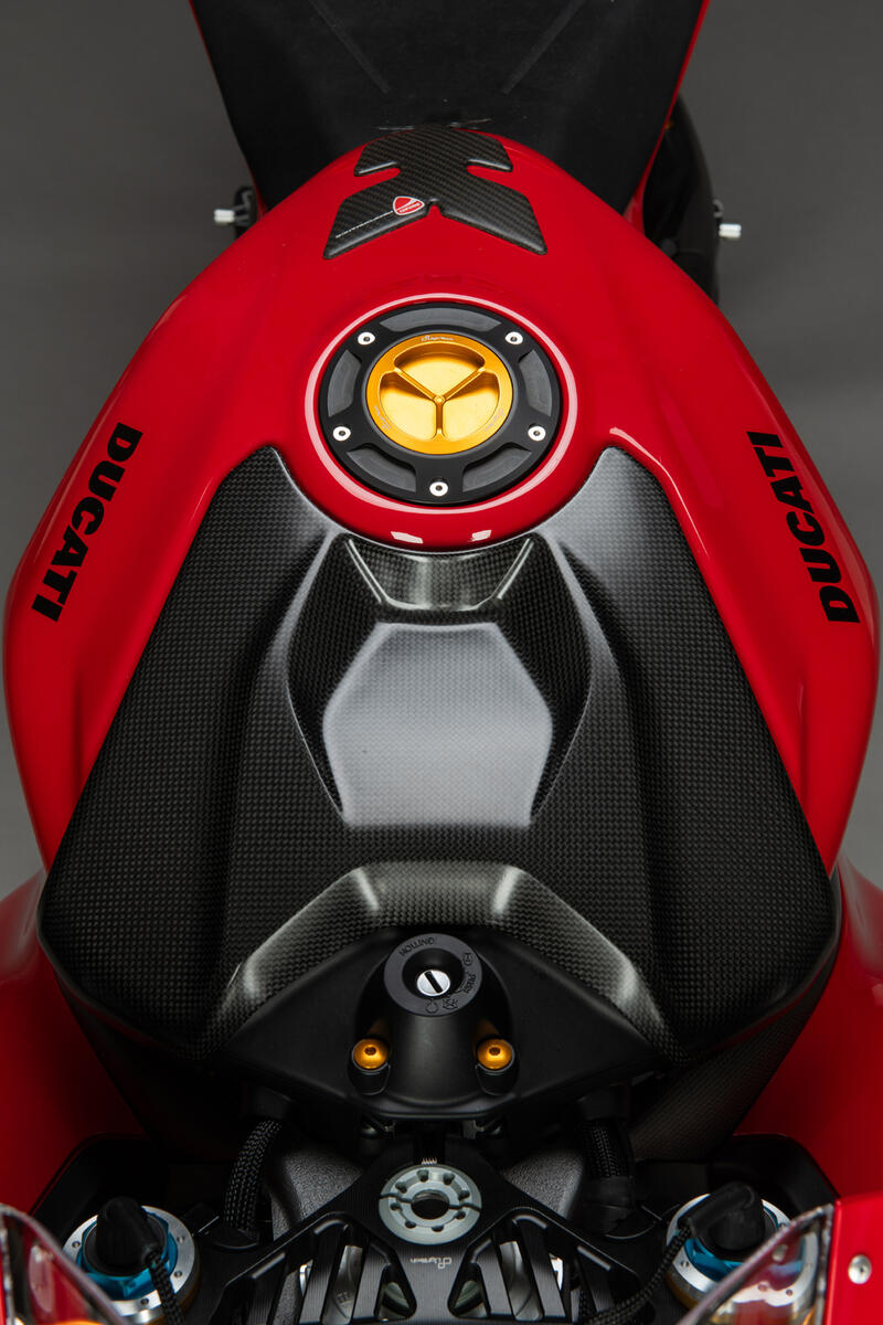 Coperchio Serbatoio In Carbonio - Opaco per Ducati NeroA1