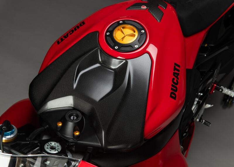 Coperchio Serbatoio In Carbonio - Opaco per Ducati NeroA1