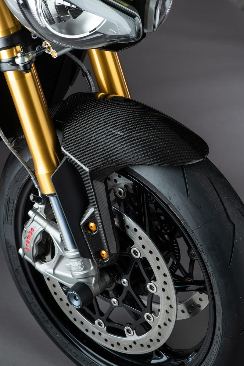 Carbon Front Mudguard for Triumph Lucido