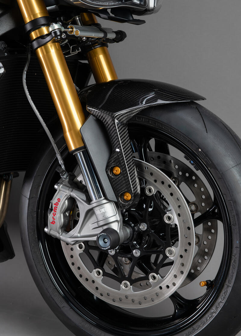 Carbon Front Mudguard for Triumph Lucido