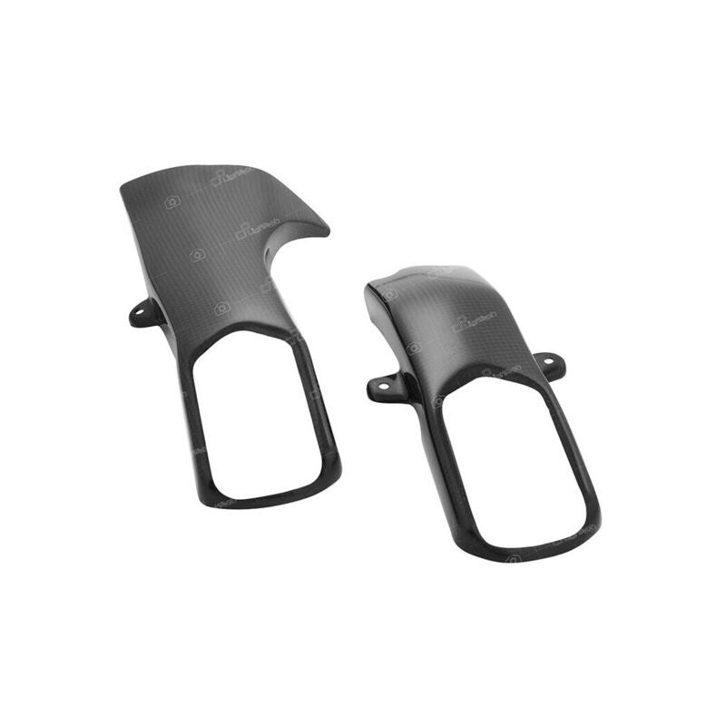 Protezioni Forcellone In Carbonio - Opaco (Coppia) per Yamaha NeroA1