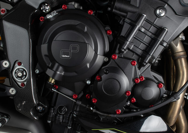 Aluminium Protection Clutch Cover Right Side for Triumph Nero