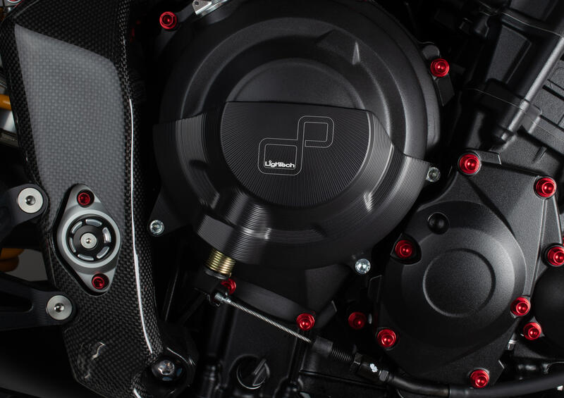 Aluminium Protection Clutch Cover Right Side for Triumph Nero