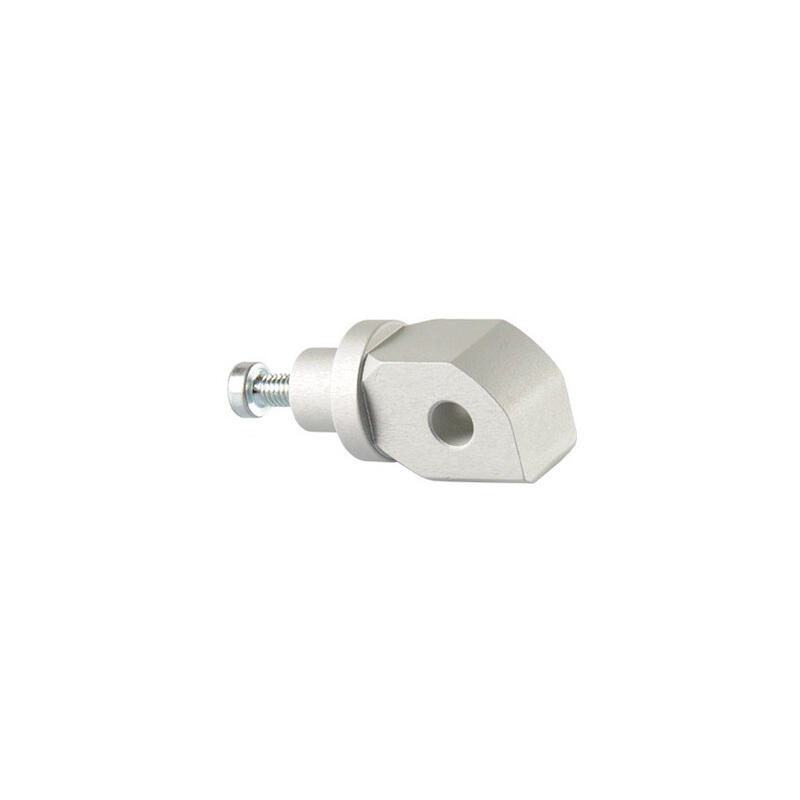 Adattatore Poggiapiedi Passeggero Per Pedana Originale &Oslash;8  (Coppia) per Suzuki Argento