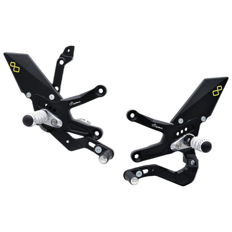Adjustable Rear Sets With Fixed Foot Pegs, Standard Shifting for Kawasaki Naturale