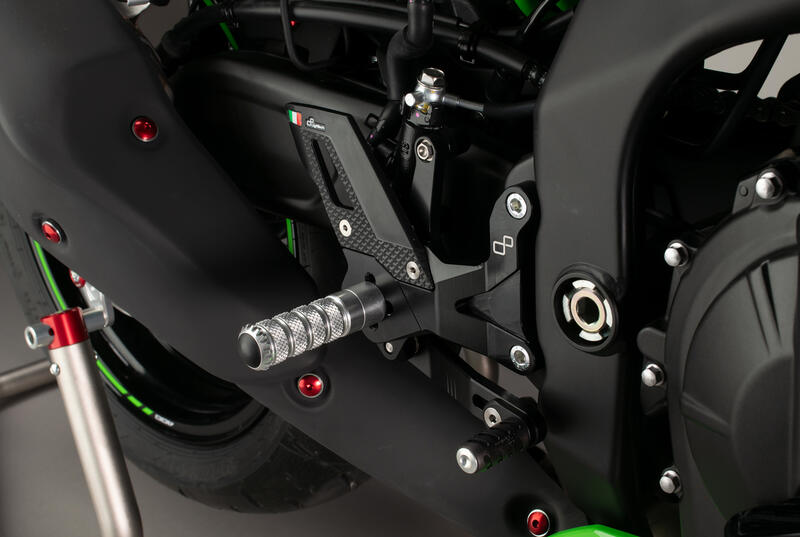 Adjustable Rear Sets With Fixed Foot Pegs - TRACK USE for Kawasaki Nero