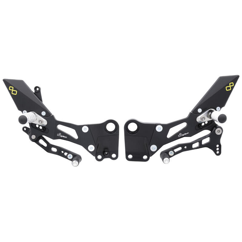 Pedane Regolabili Con Poggiapiedi Snodati per Ktm Naturale