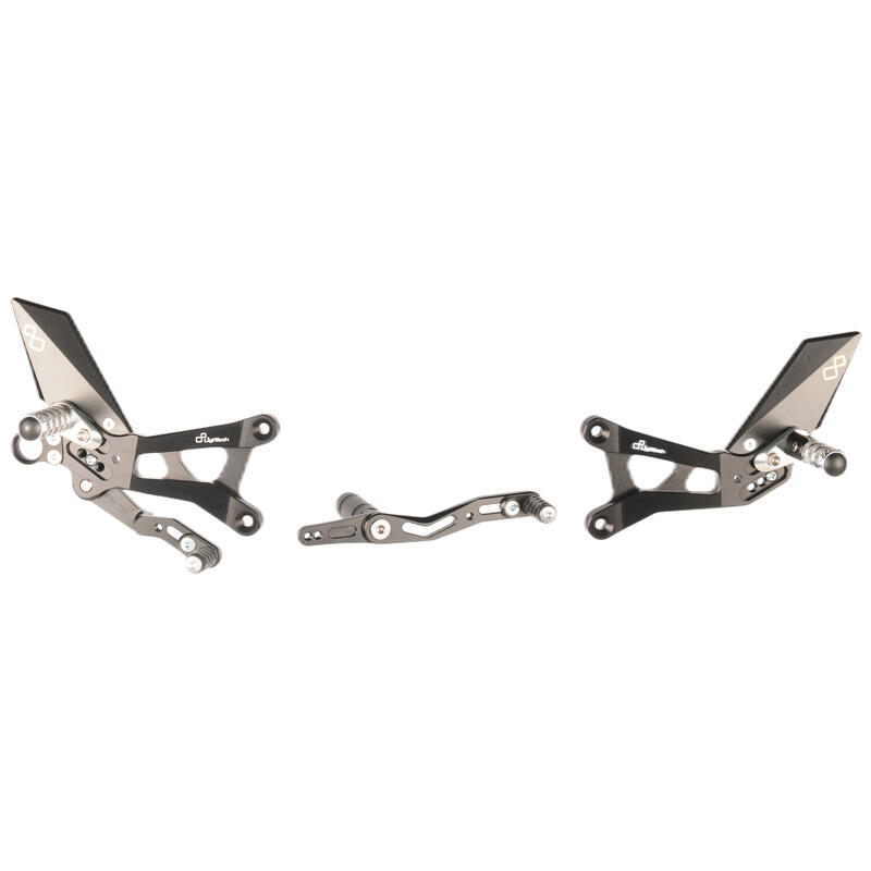 Adjustable Rear Sets With Fixed Foot Pegs for Yamaha Naturale
