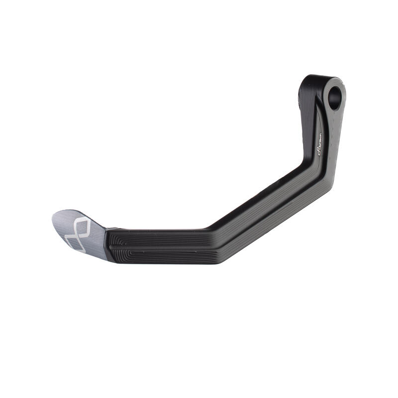 Aluminum Clucth Lever Guard - Axle Base 148 mm / Anodized Guard end Grigio