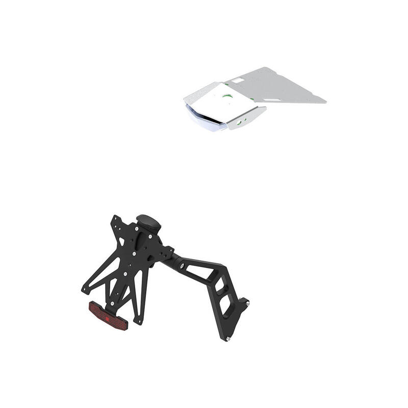 Kit Portatarga Regolabile Nero per Bmw A2