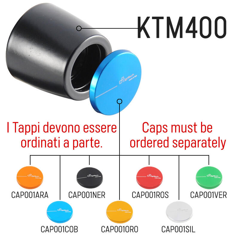 Contrappesi Manubrio In Metallo / Alluminio Serie 400 Naturale