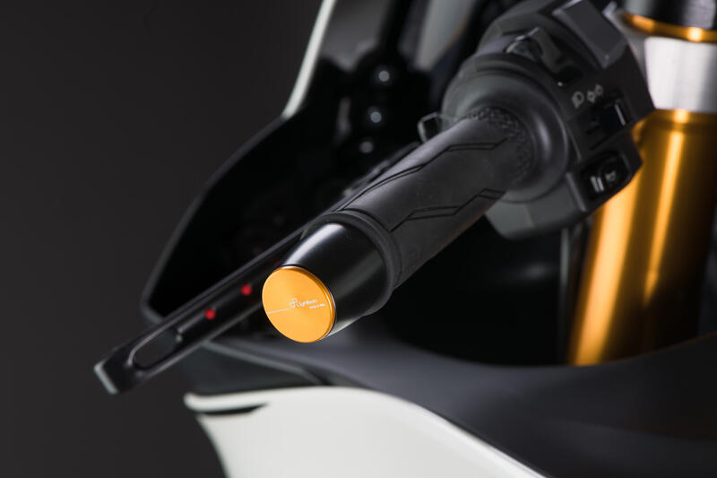 Contrappesi Manubrio In Metallo / Alluminio Serie 400 per Triumph, Yamaha, Ktm Nero