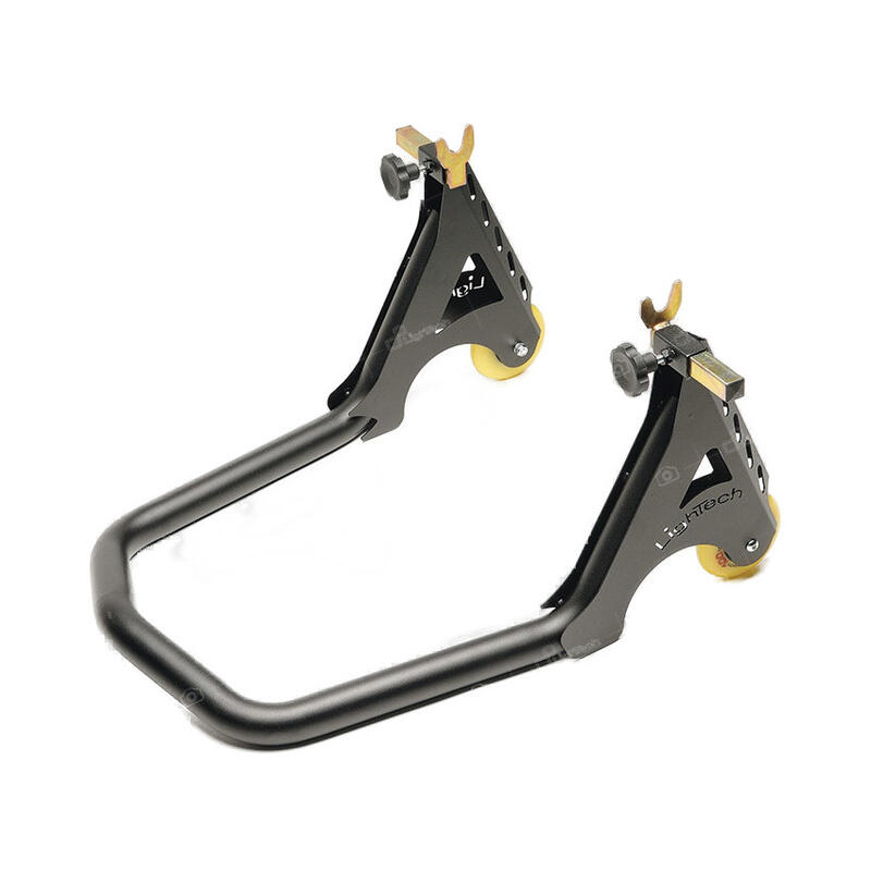 Cavalletto Post.Scatolato In Ferro Con Ruote E Forchette Nero