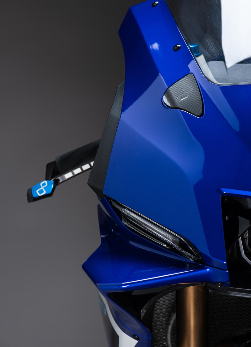 Coppia Sede Tappi Specchio per Yamaha Nero
