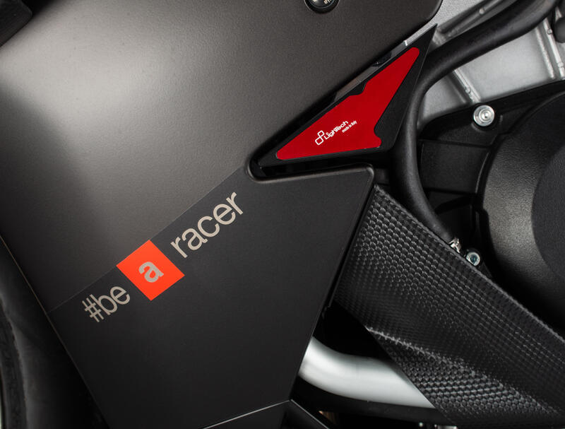 Kit Protezioni Telaio per Aprilia Nero/Rosso