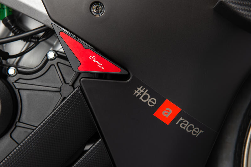 Kit Protezioni Telaio per Aprilia Nero/Rosso