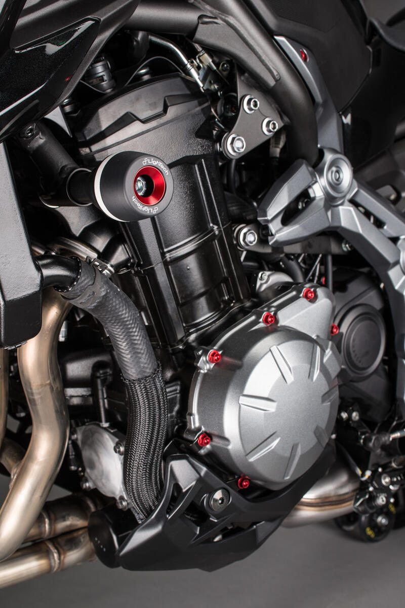 Kit Protezioni Telaio Ammortizzate per Kawasaki Nero