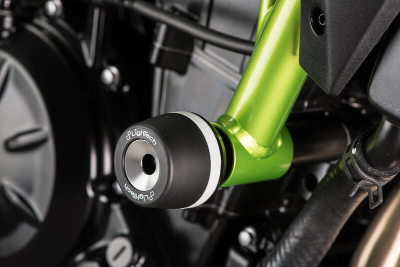 Kit Protezioni Telaio Ammortizzate per Kawasaki Nero