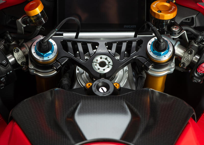 Steering Plate Ducati Panigale V4 Nero
