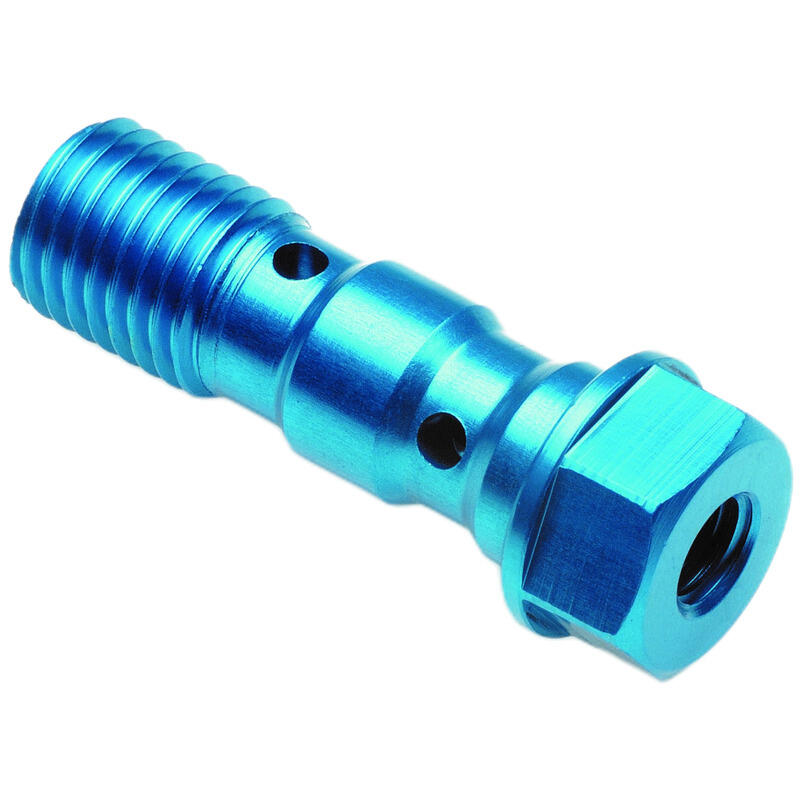 Bullone Doppio Con Spurgo M10 X 1.00 Rosso/Rosso