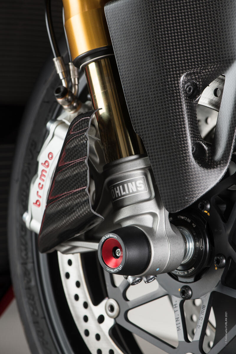 Wheel Axle Sliders Kit for Ducati Rosso