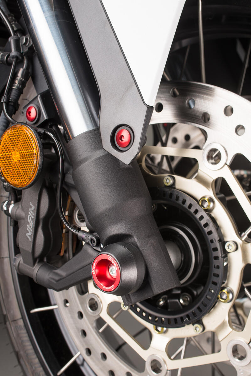 Kit Protezioni Perno Ruota per Honda Rosso