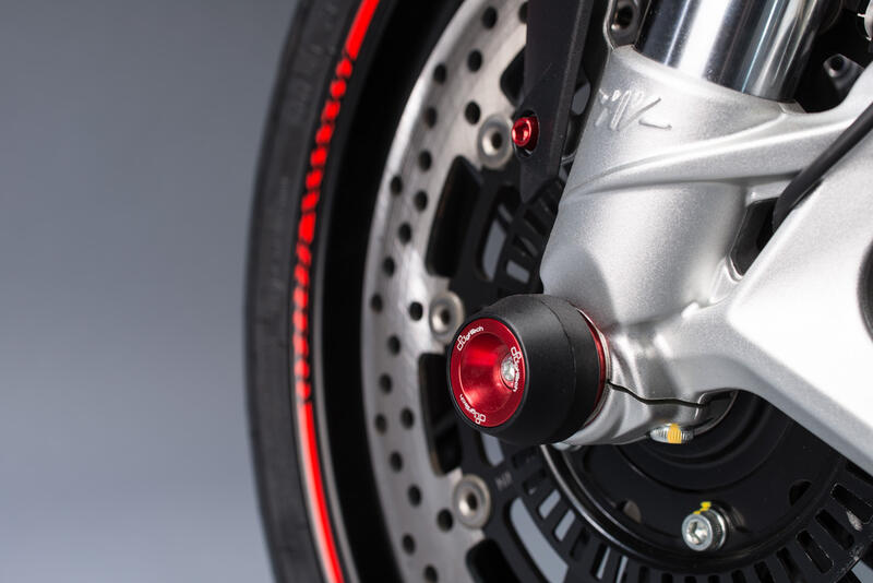 Kit Protezioni Perno Ruota per Mv Agusta Rosso